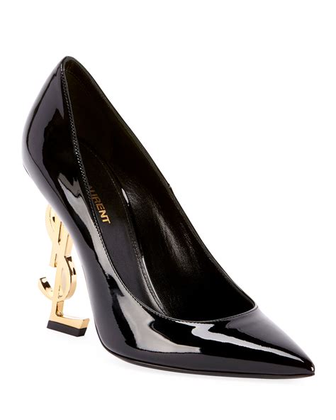 yves saint laurent gold pumps|ysl opyum pumps.